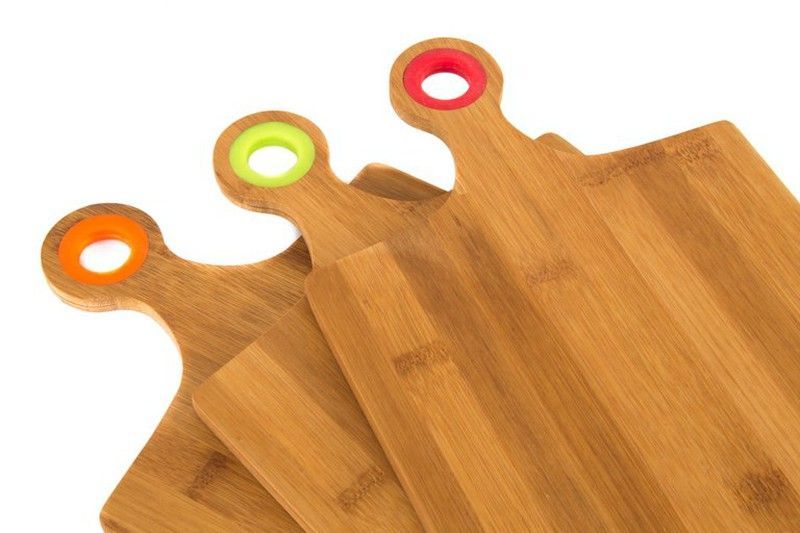 Tabla cortar de bambu y silicona