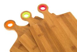 Tabla cortar de bambu y silicona