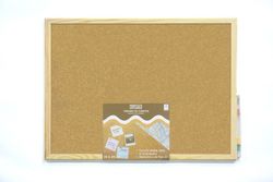 Tablero Corcho Doble Cara MKTape con marco de madera