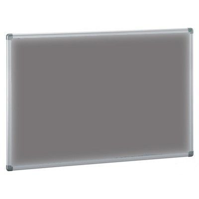 Tablero de anuncios tapizado gris 60x90 cm
