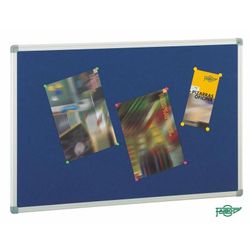 Tablero de corcho Faibo 90x120 cm Tapizado en Gris