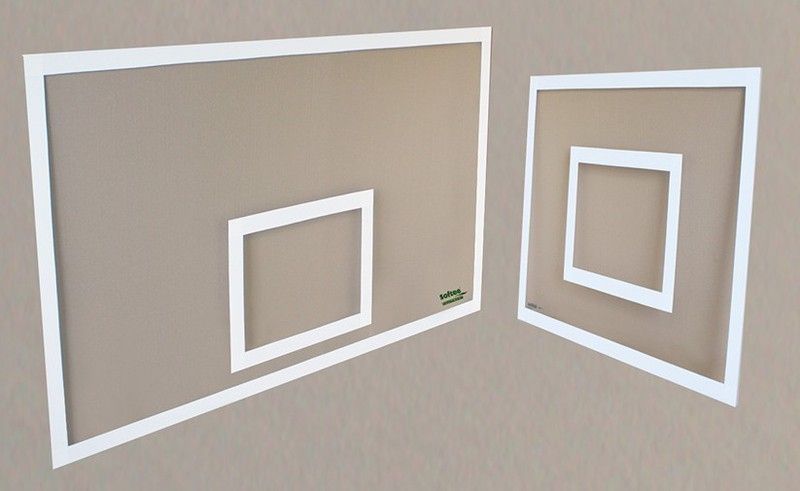 Tablero de minibasket reglamentario de metacrilato de 1,5 cm de grosor