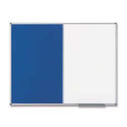 Tablero NOBO Classic combinado - Pizarra magnética + fieltro 1200x900 mm, azul