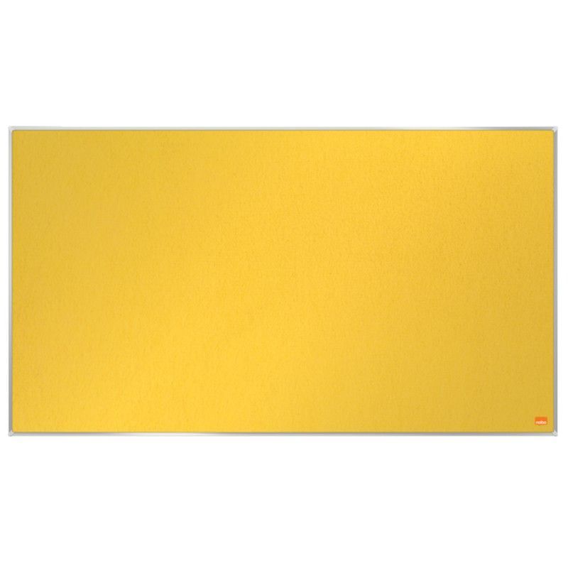 Tablero NOBO Impression Pro de formato panorámico de fieltro 890x500mm, amarillo