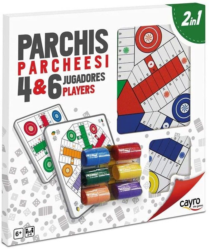 Tablero Parchis 4 Y 6 Juga.C/Acc. 40X40