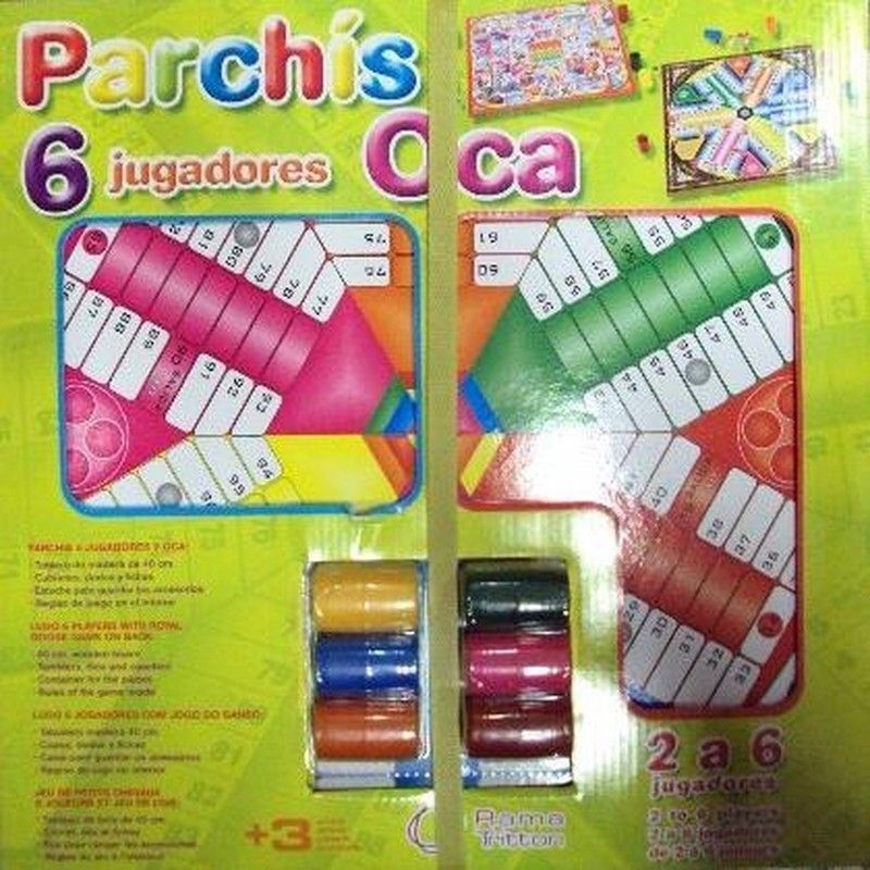 Tablero Parchís-Oca 6 jugadores