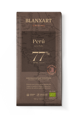 Tableta Chocolate 77% Peru Ecológico 100 grs Blanxart