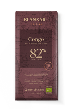 Tableta Chocolate 82% Congo Ecológico 100 grs Blanxart