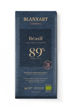 Tableta Chocolate 89% Brasil Ecológico 100 grs Blanxart