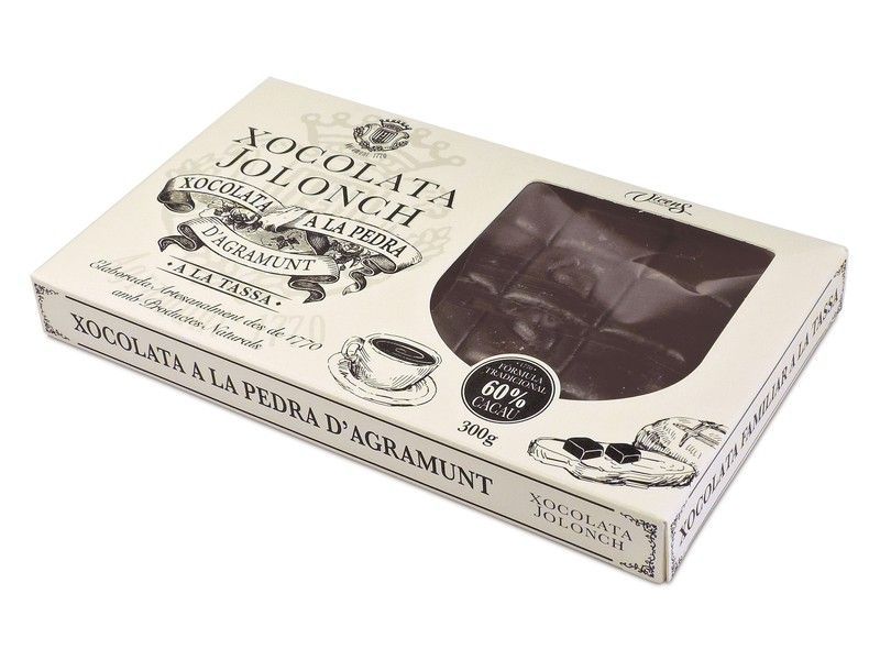 Tableta chocolate a la piedra 80% cacao jolonch 300 grs
