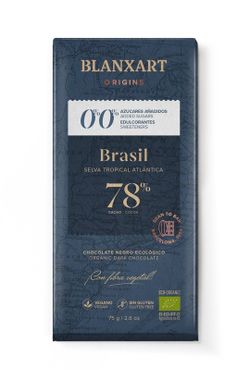 Tableta Chocolate Brasil 78% 75 grs Blanxart Sin Azúcar añadido