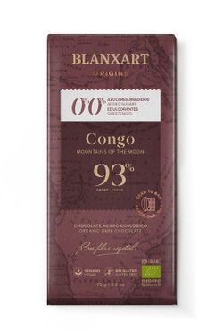 Tableta Chocolate Congo 93% 75 grs Blanxart Sin Azúar añadido