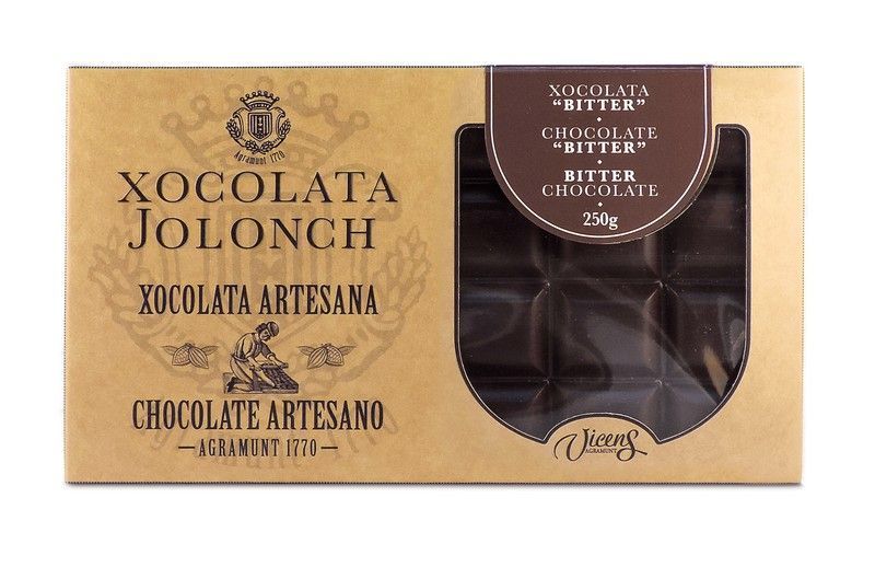 Tableta chocolate negro bitter jolonch 250 grs