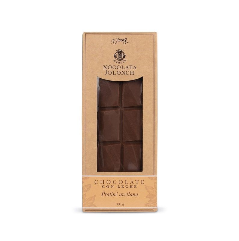 Tableta chocolate praline de avellanas jolonch 100 grs