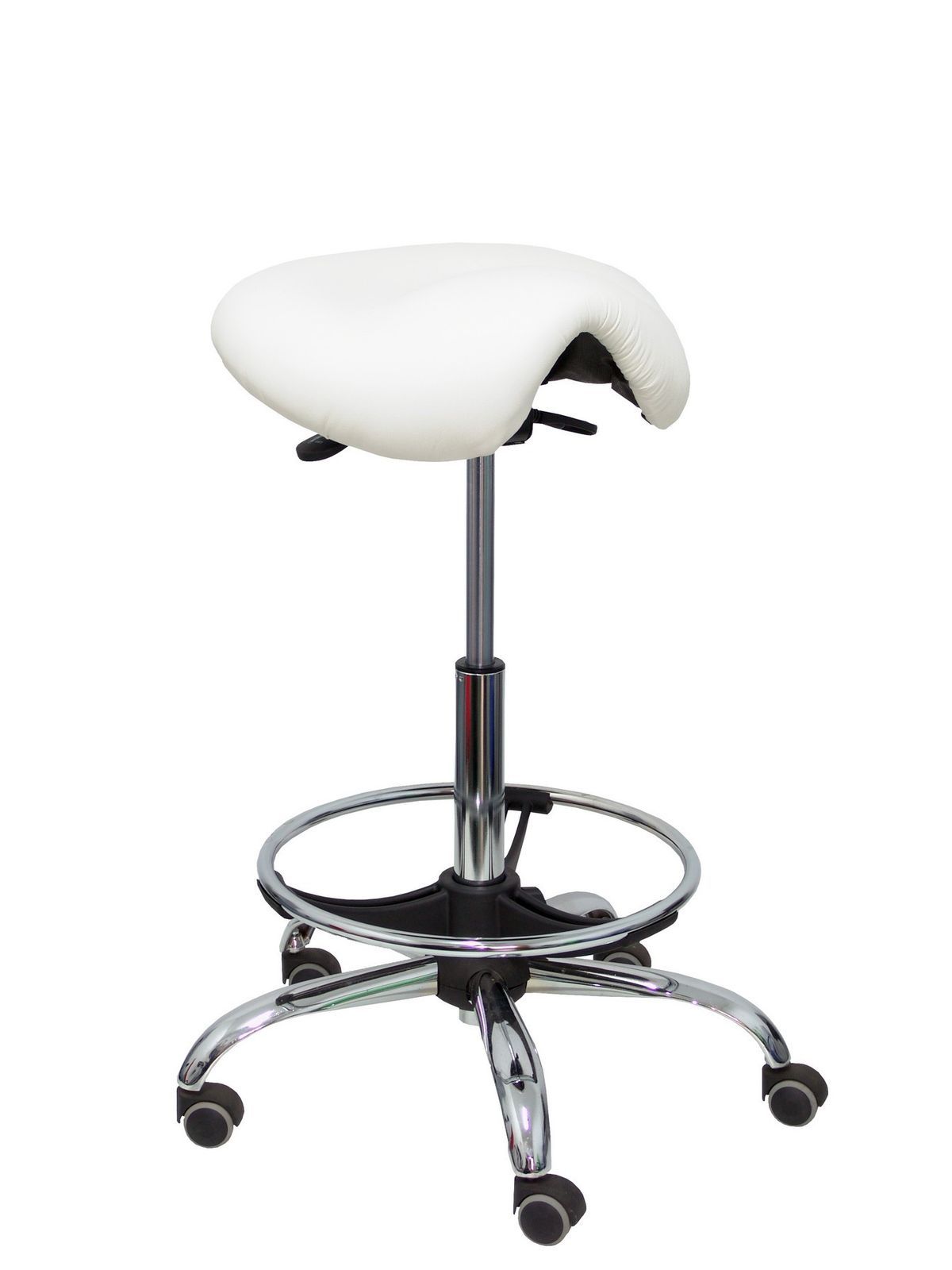 Taburete Alatoz similpiel blanco