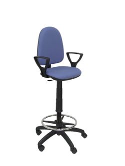 Taburete Ayna bali azul claro brazos fijos