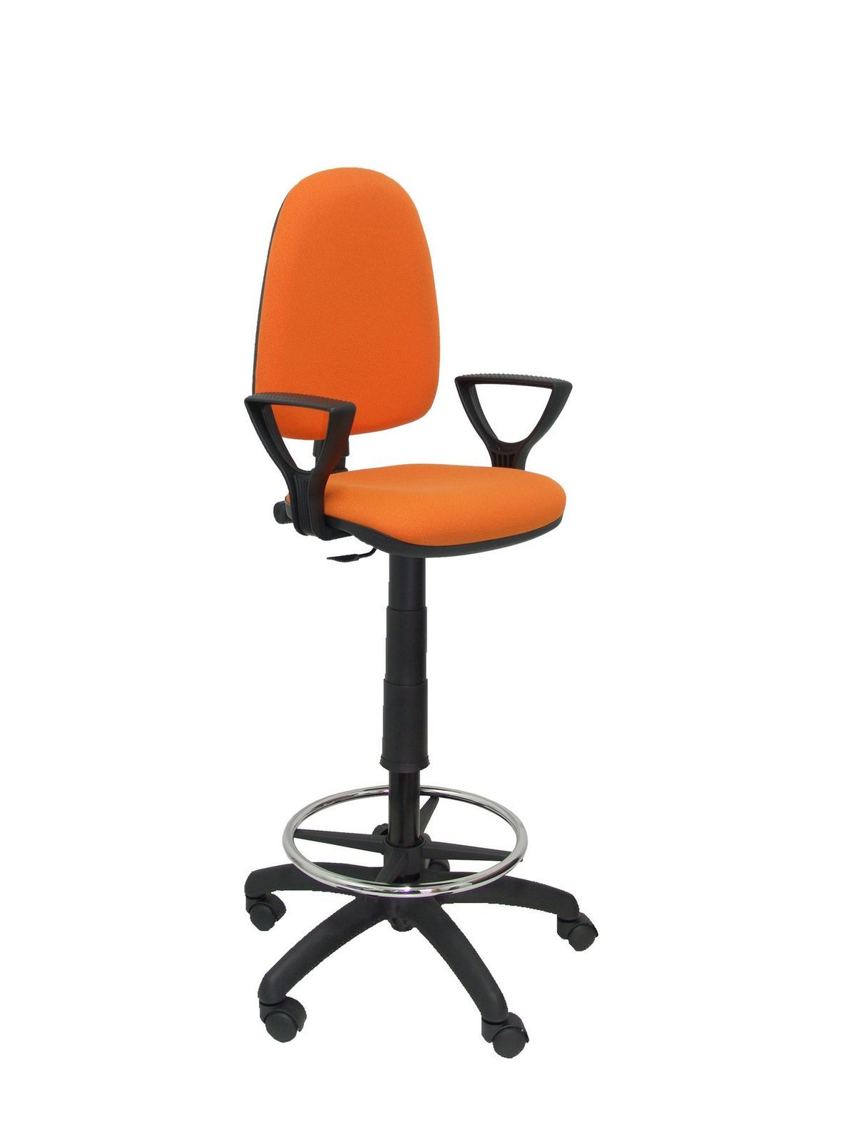 Taburete Ayna bali naranja brazos fijos