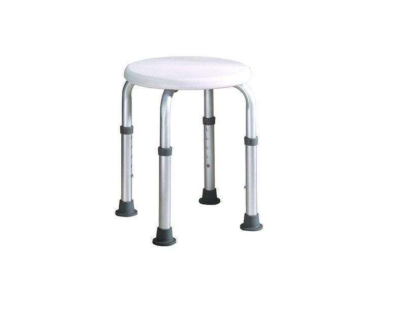 Taburete baño U 264. Redondo y graduable en altura