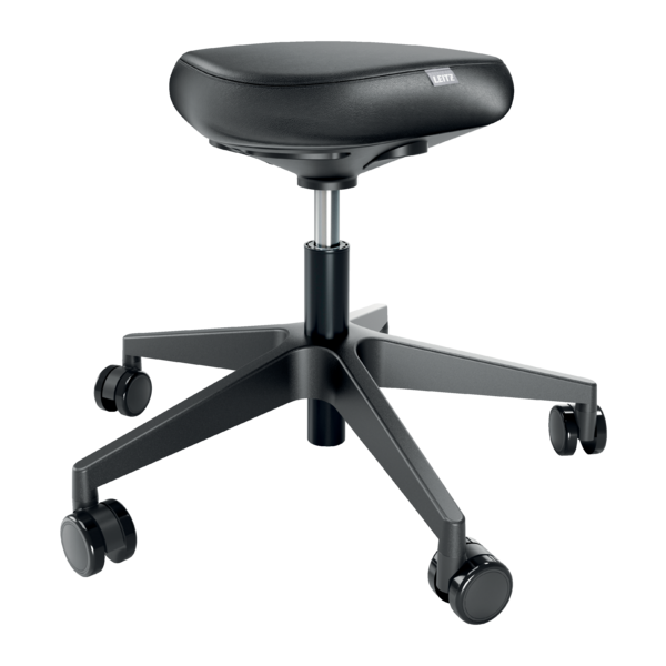 Taburete Leitz Ergo con Ruedas y Asiento Confort