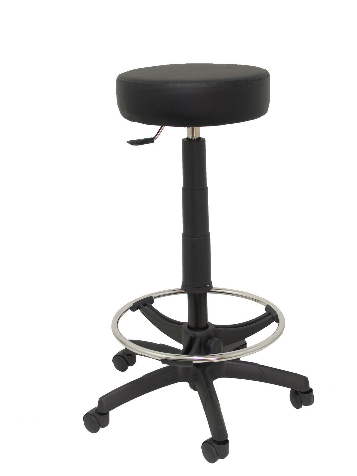 Taburete modelo T10 similpiel negro