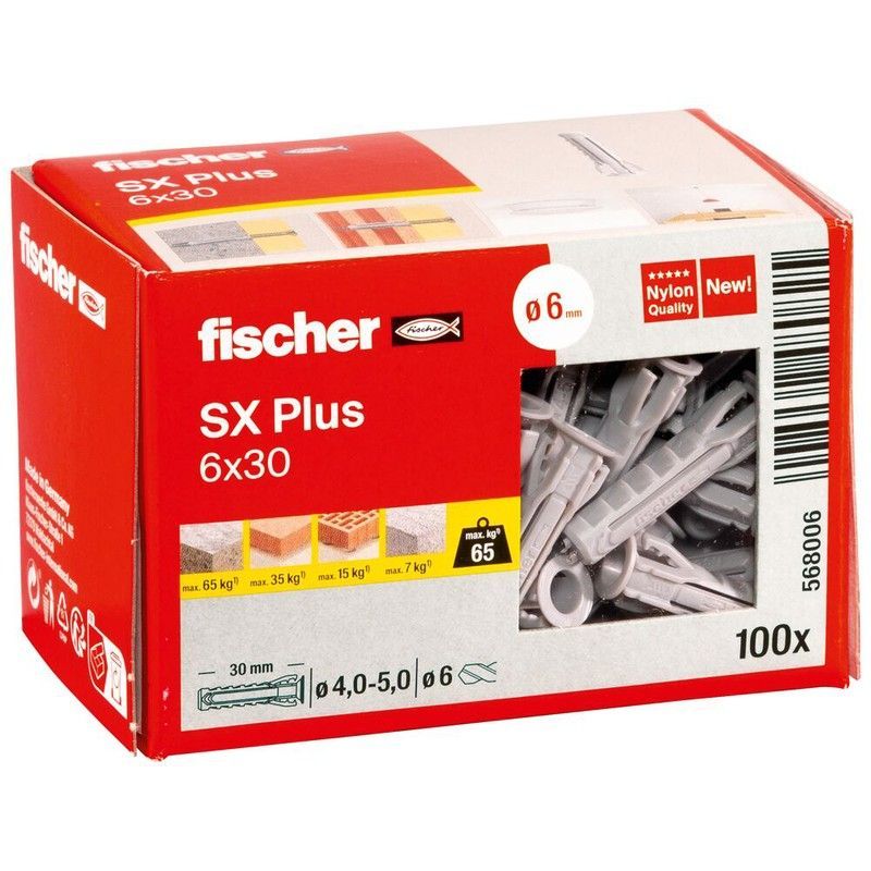 Taco FISCHER *SX Plus* Ø 6 mm x 30 (100 uds.)