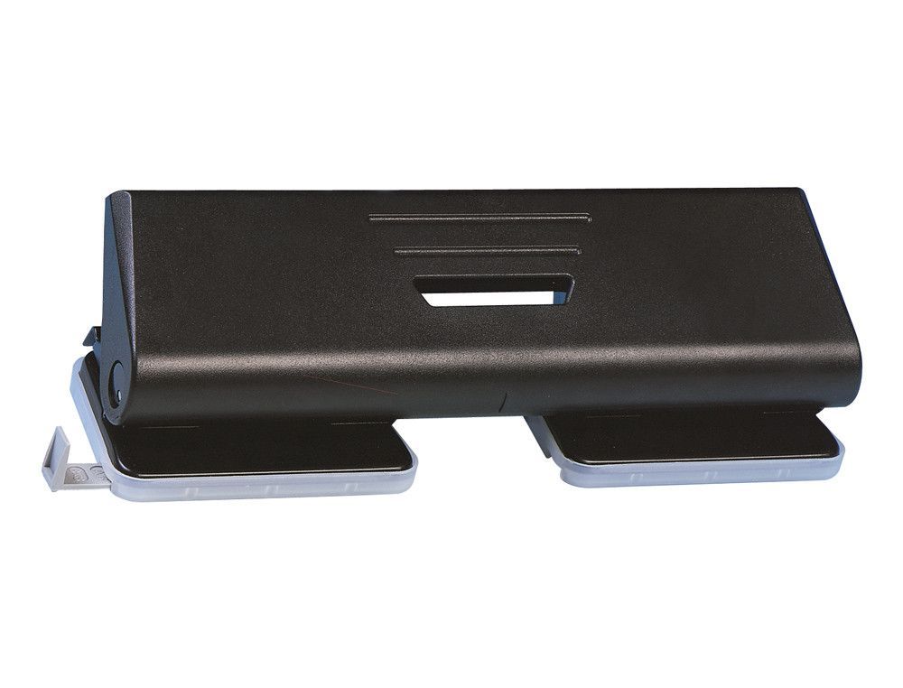 Taladrador Q-Connect Kf01238 Negro -4 Taladros -Abertura 1,6 mm -Capacidad 16 Hojas