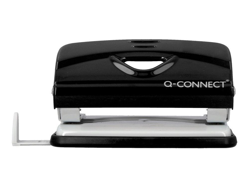 Taladrador q-connect kf14214 negro abertura 1 mm capacidad 10 hojas
