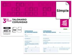 Talonario Liderpapel Comunidad Tres Del Folio 106 -Con Iva