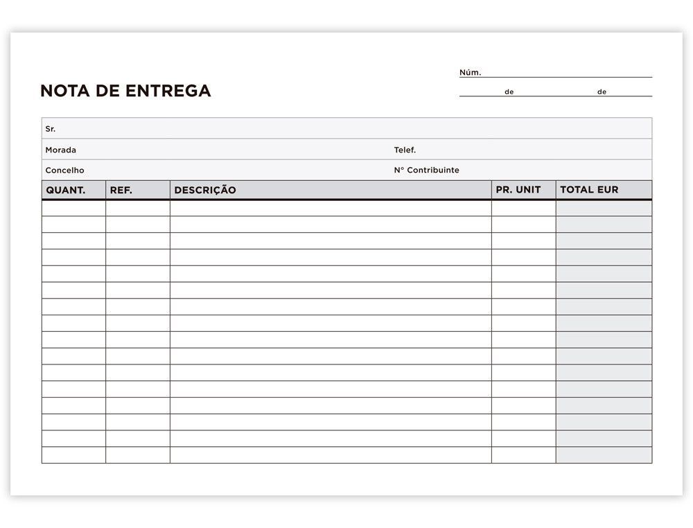 Talonario liderpapel entregas cuarto apaisado 329 triplicado-texto en portugues