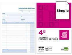 Talonario Liderpapel Pedidos Cuarto 122