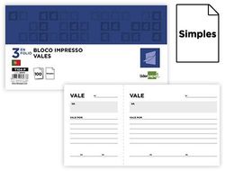 Talonario liderpapel vales tres en folio 104 -texto en portugues