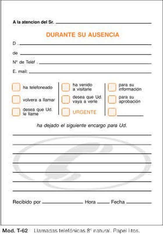 Talonarios de llamada telefónica Loan