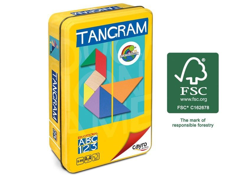 Tangram De Colores Caja Metal
