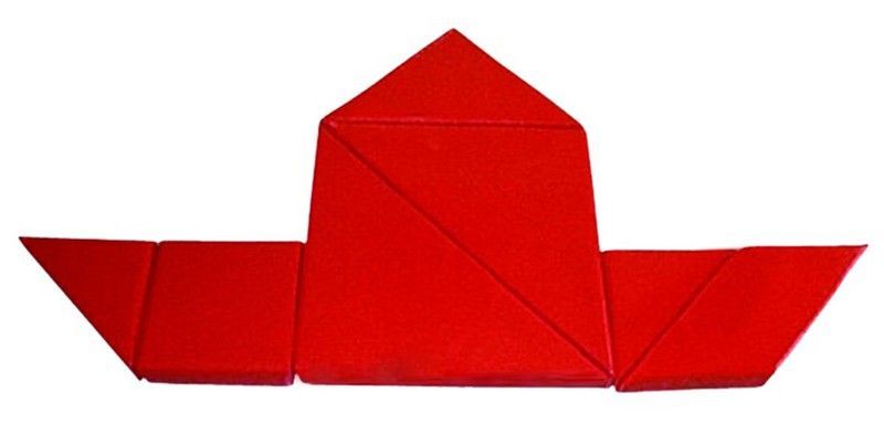 Tangram de espuma con bolsa