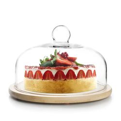 Tapa de cristal con base de madera XL