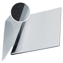 Tapa De Encuadernacion Channel Flexible 35541 Negra Lomo Aa Capacidad 10/35 Hojas