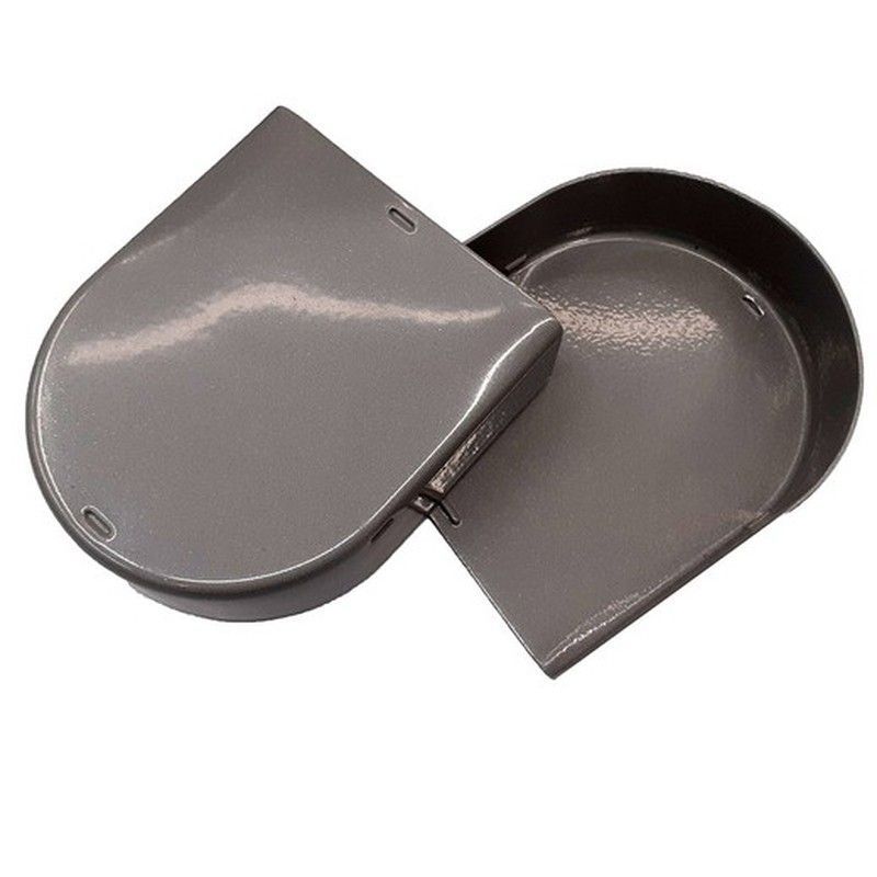 Tapa metalica para soporte *M* (cortina enrollable) lacada