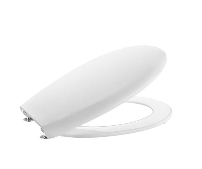 Tapa y asiento de Supralit para inodoro Roca Victoria con bisagras de inox