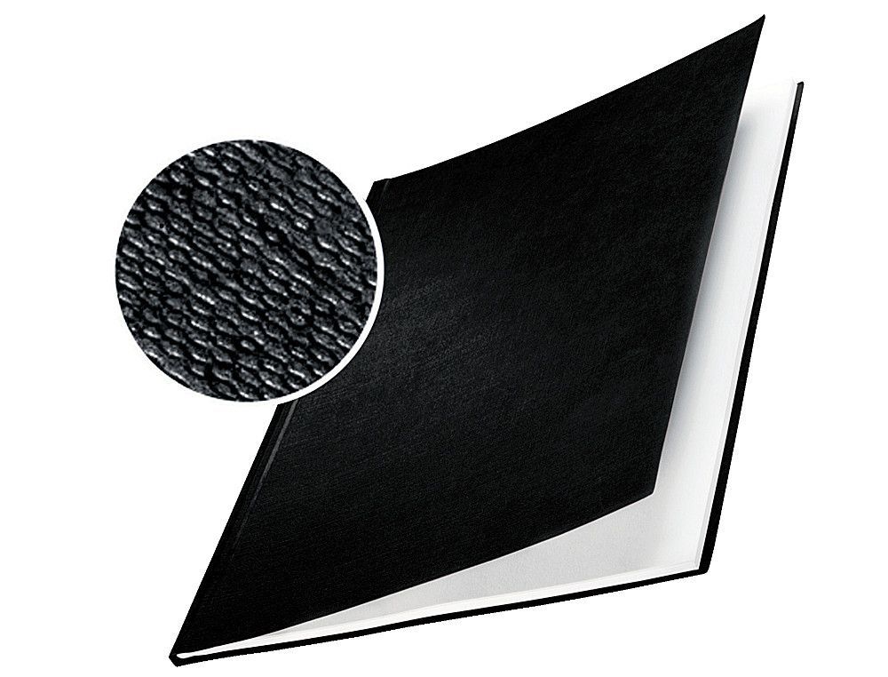 Tapas rígidas DIN A4. Serie Classic. Lomo 3.5 mm. Caja 10 tapas, negro