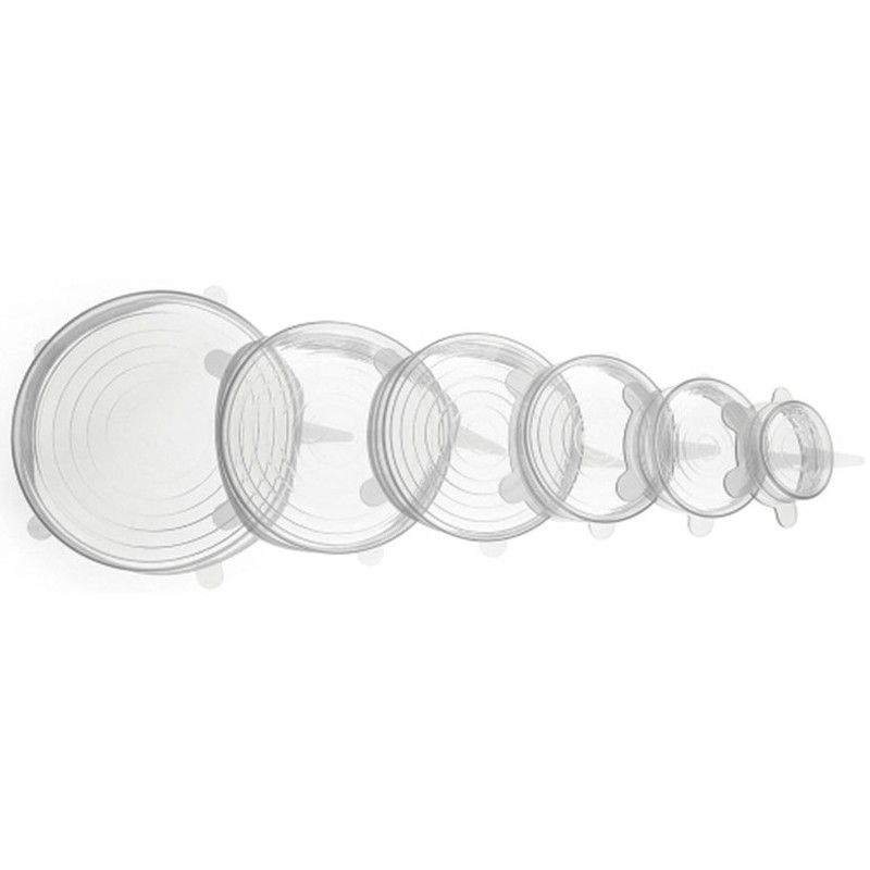 Tapas Silicona Elasticas 6 Unidades