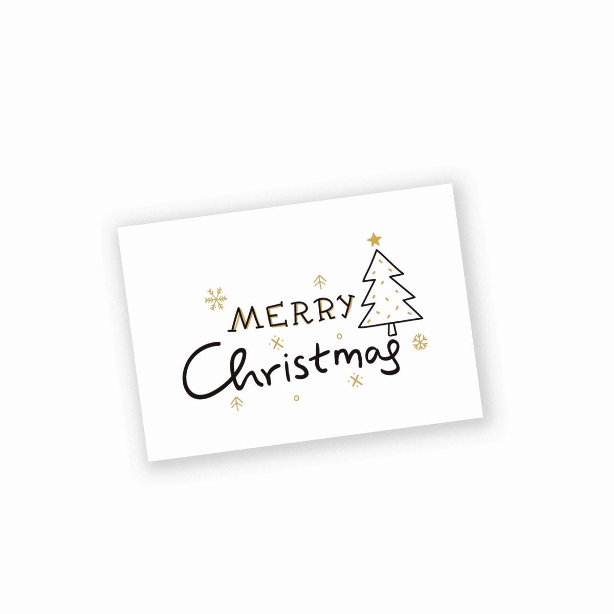 Tarjeta Merry Christmas árbol navideño