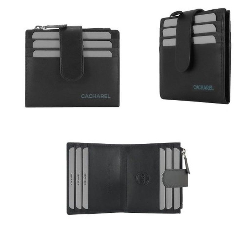 Tarjetero Cacharel Piel 9x10 Stich59n