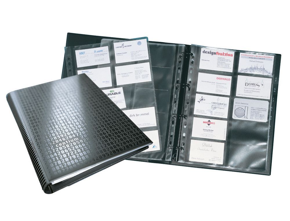 Tarjetero Durable Visifix Centium 400 tarjetas