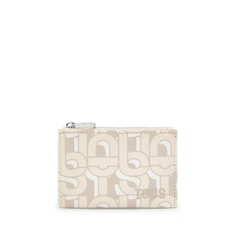 Tarjetero Tous Kaos Mini Evolution Beige
