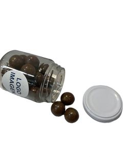 Tarro golosinas shocobolas negras de Lacasa