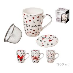 Taza 300 Ml Para Infusiones San Valentín Modelos Surtidos