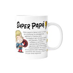 Taza 330 ml Super Papá Mod 2 Regalo Malasaña Creative Story