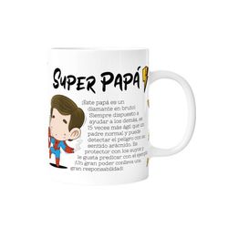 Taza 330 ml Super Papá Mod 3 Regalo Malasaña Creative Story