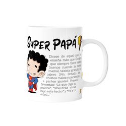 Taza 330 ml Super Papá Mod 5 Regalo Malasaña Creative Story
