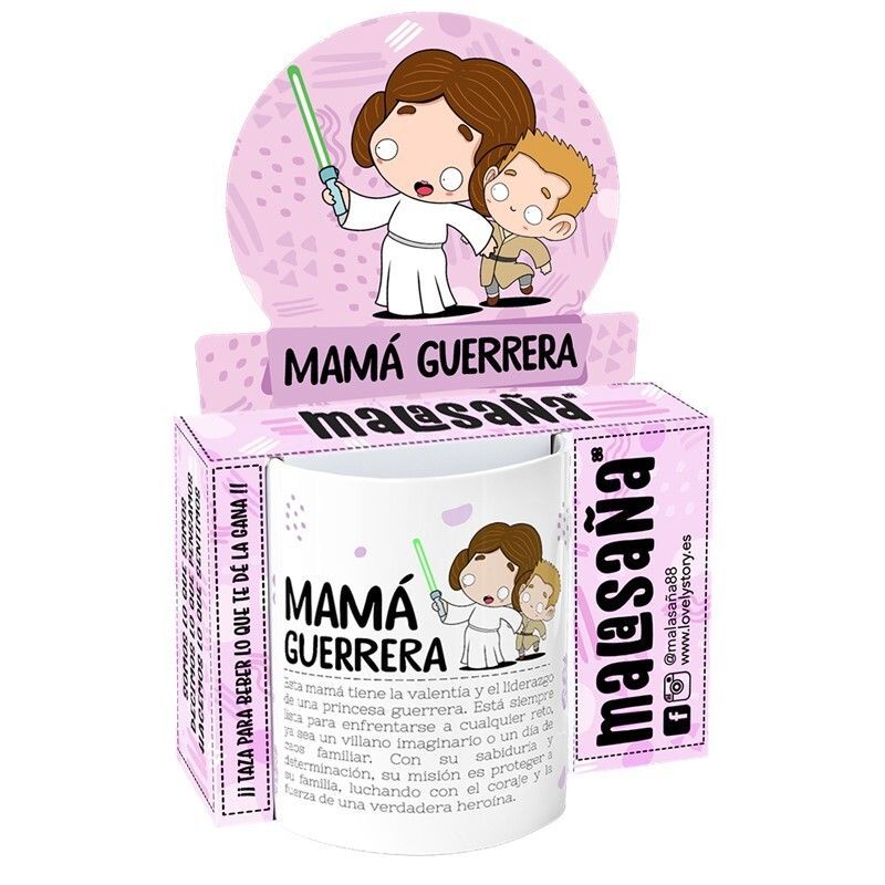 Taza 330Ml Mamá Guerrera Ideal para Regalo